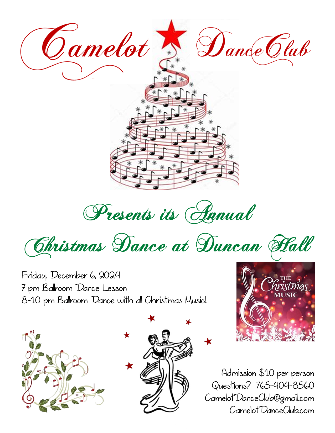 Flyer for December Dance